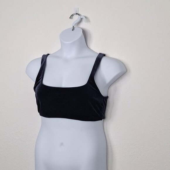 Aerie Velvet Scoop Bralette Sz XL Pullover Whimsigoth Boho Layering - Picture 2 of 13